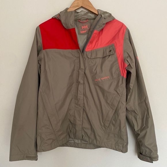 Helly Hansen Jackets & Blazers - Helly Hansen womens medium rain jacket wind breaker 1 interior + 2 zip pockets